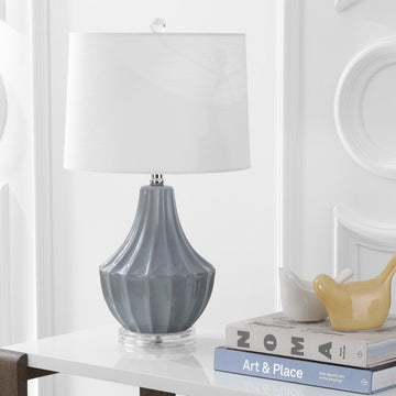 Tate 24.5" Ceramic LED Table Lamp - JONATHAN Y